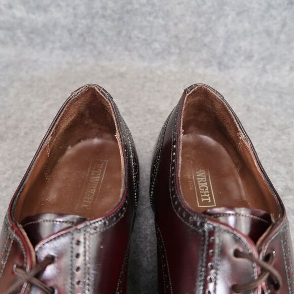 ET Wright Shoes Mens 10 Oxford Derby Wingtip Brogue Leather Classic Dress Formal